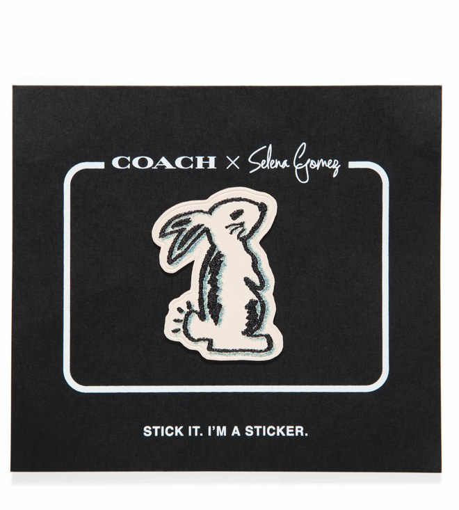 Coach x Selena Gomez_39546_Selena Bunny Sticker_Chalk 1