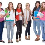 female student print wardrobe